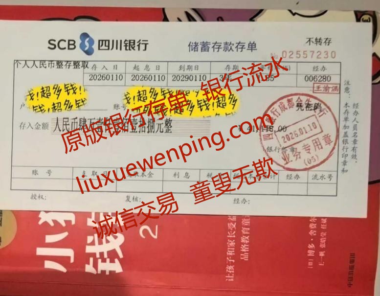 做办理银行流水 做办理银行存单 Handle bank deposit certificates