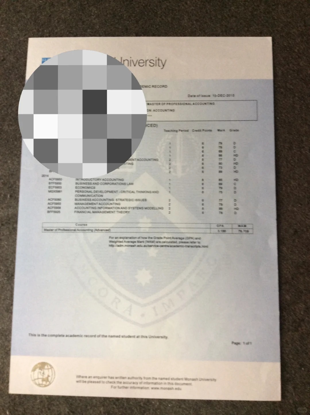 办法国大学毕业证