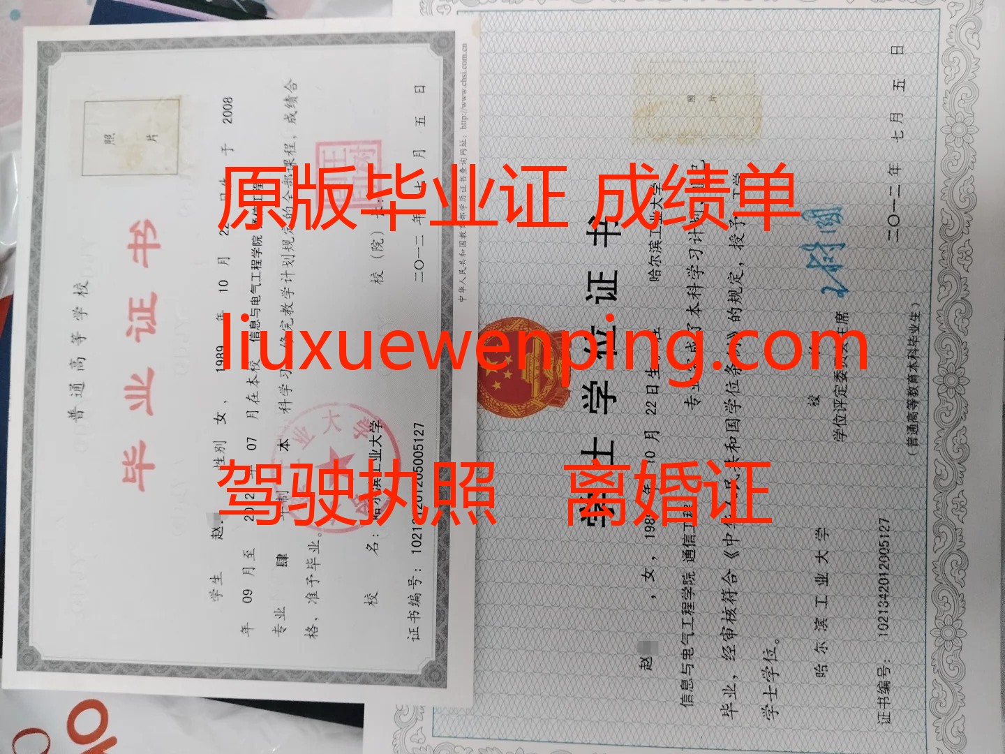办哈尔滨毕业证
